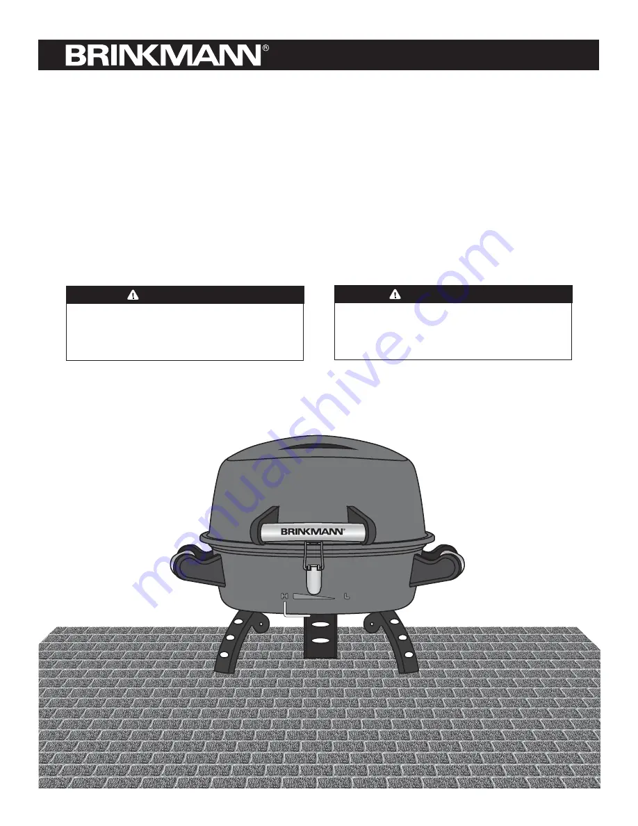 Brinkmann Charcoal Grill Owner'S Manual Download Page 1