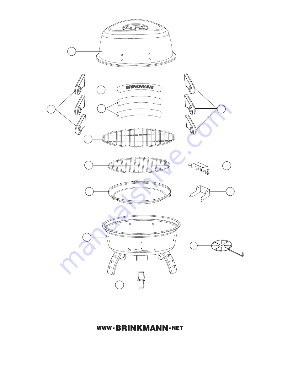 Brinkmann Charcoal Grill Скачать руководство пользователя страница 7