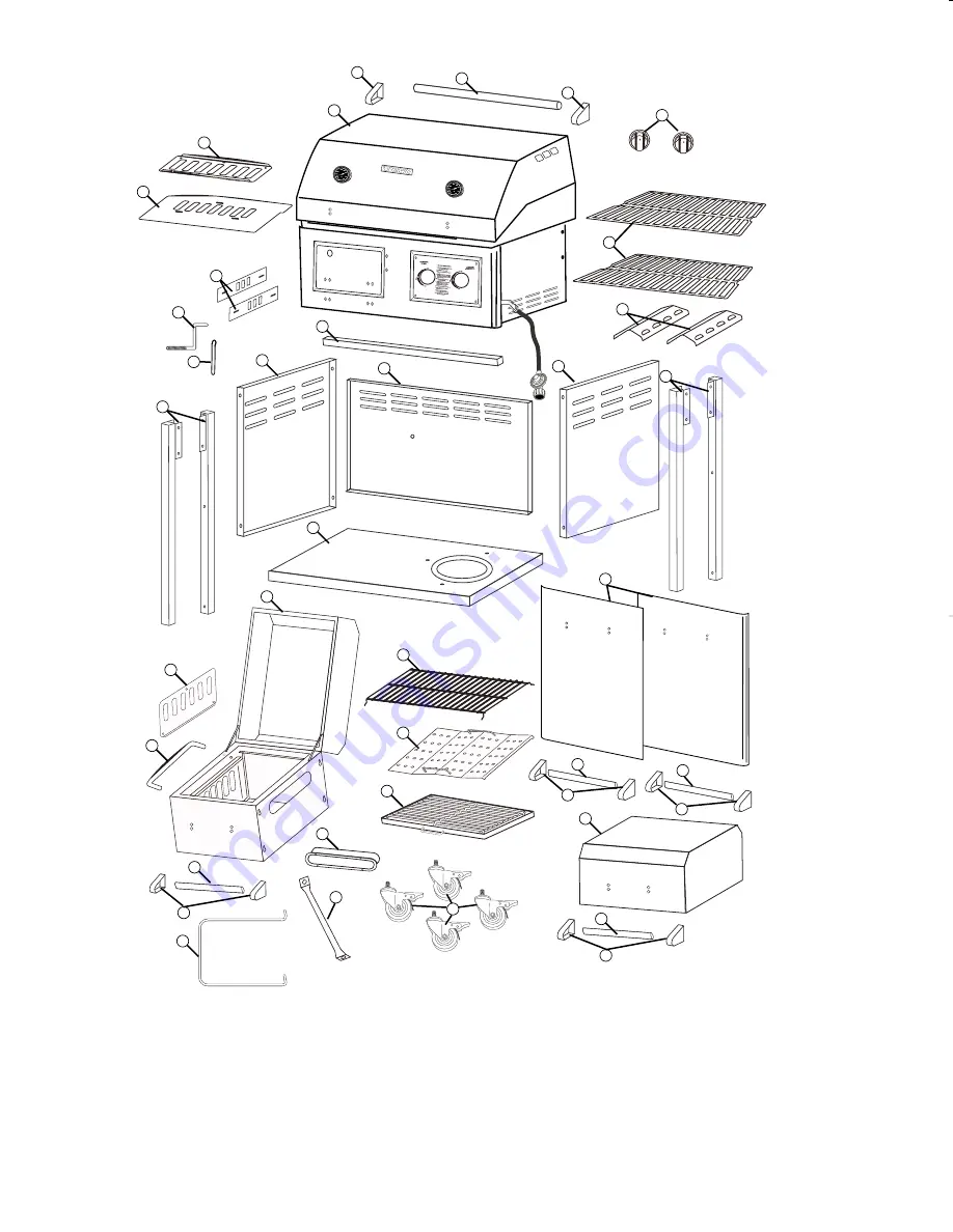 Brinkmann CHARCOAL SMOKER CHARCOAL GRILL Owner'S Manual Download Page 25