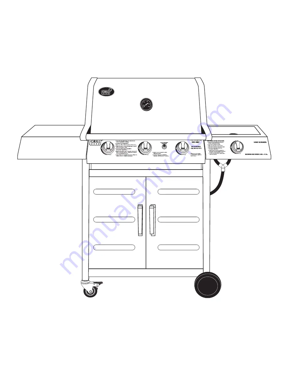 Brinkmann Grill Zone 6355-T Owner'S Manual Download Page 32