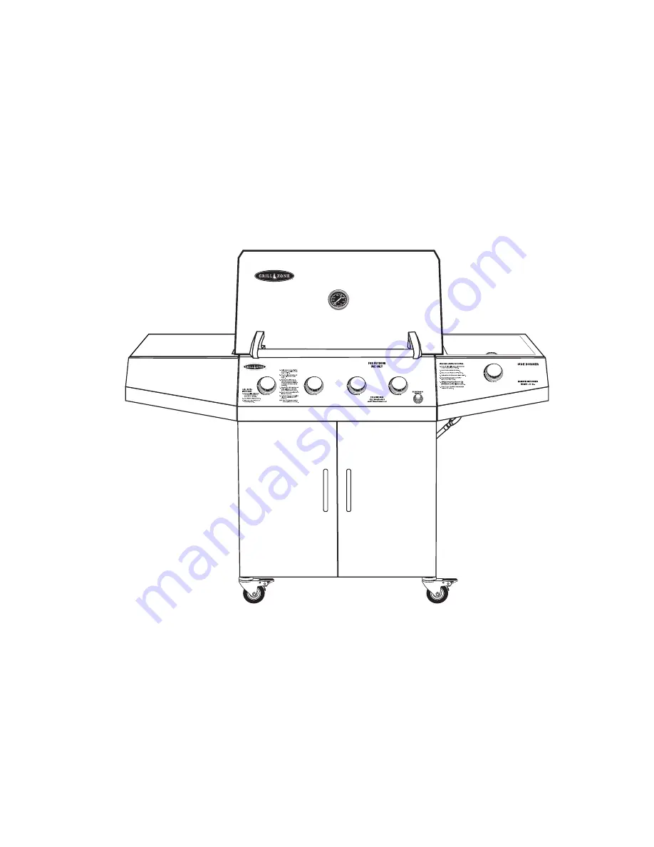 Brinkmann Grill Zone 810-4415-T Owner'S Manual Download Page 31