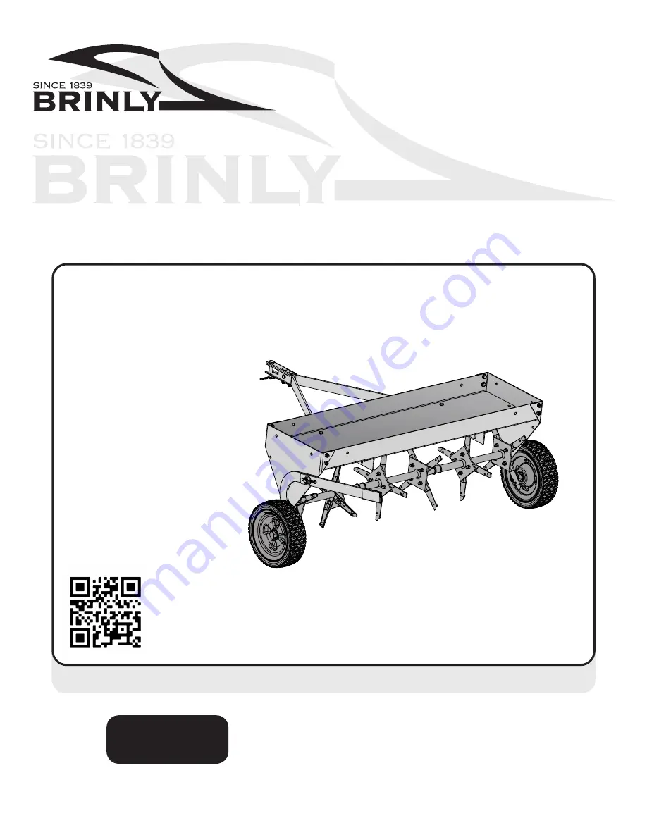 Brinly PA-42BH Скачать руководство пользователя страница 1