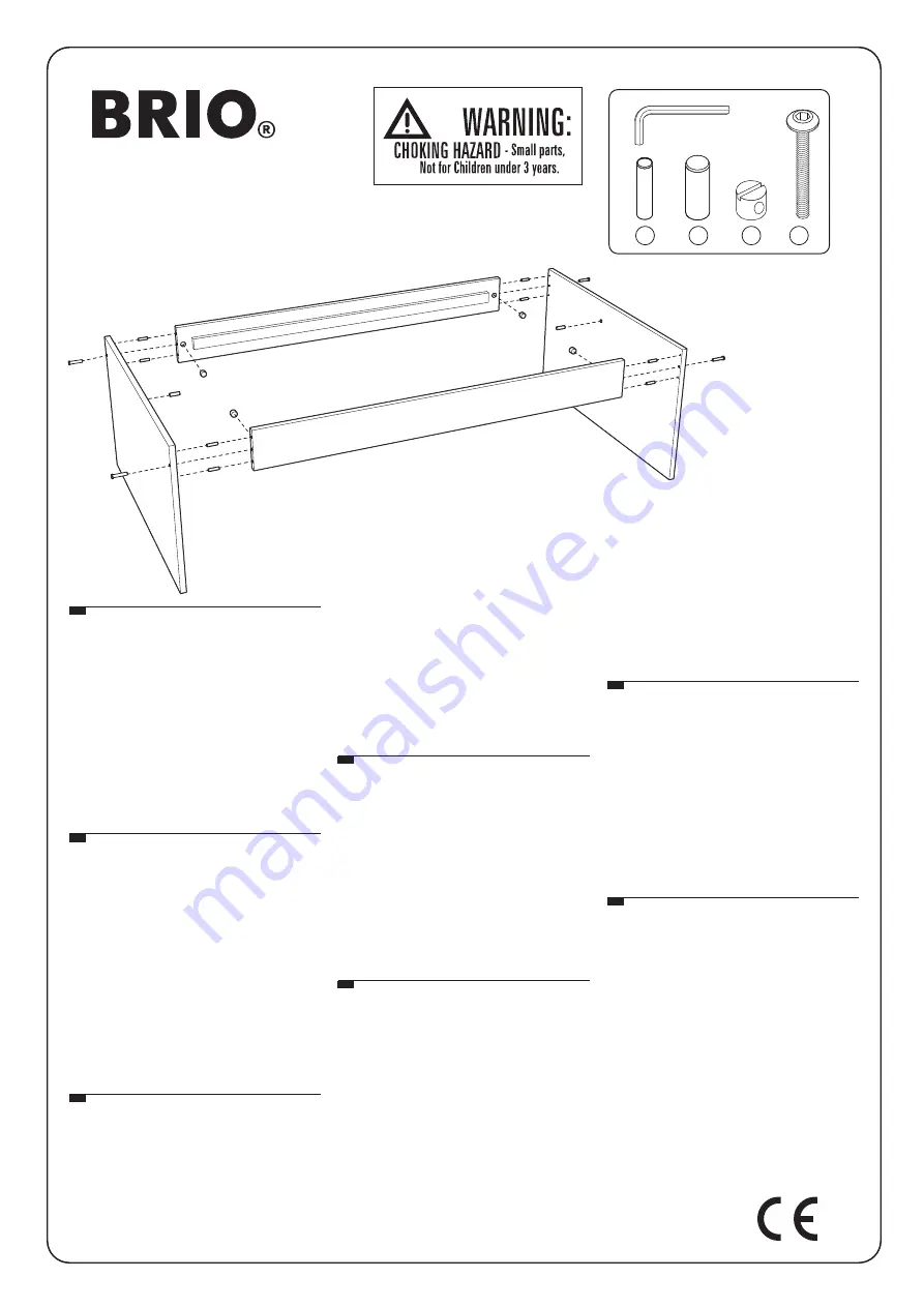 BRIO Play Table 33099 Скачать руководство пользователя страница 1