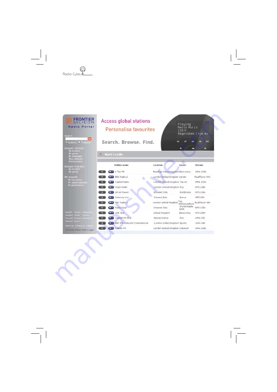 Brionvega RADIOCUBO.IT TS525 Manual Download Page 64