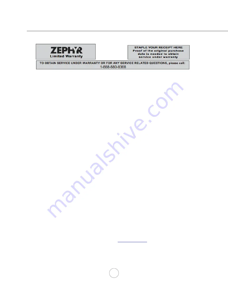 Brisas BMI-E30CG Use, Care And Installation Manual Download Page 22