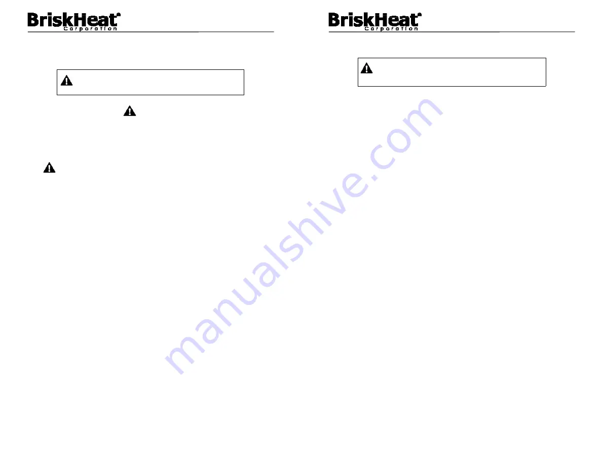 BriskHeat FGH Custom Series Скачать руководство пользователя страница 22