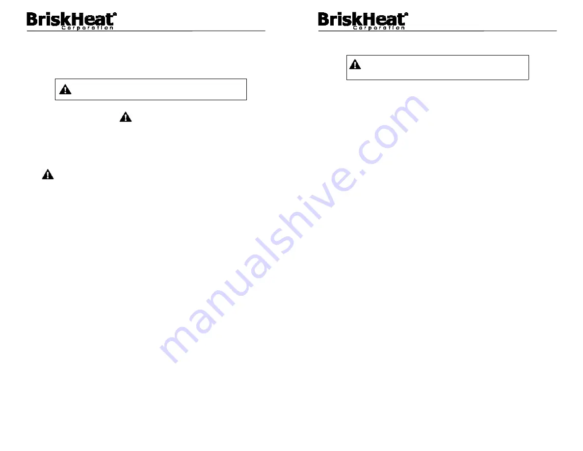 BriskHeat FGH Custom Series Скачать руководство пользователя страница 28