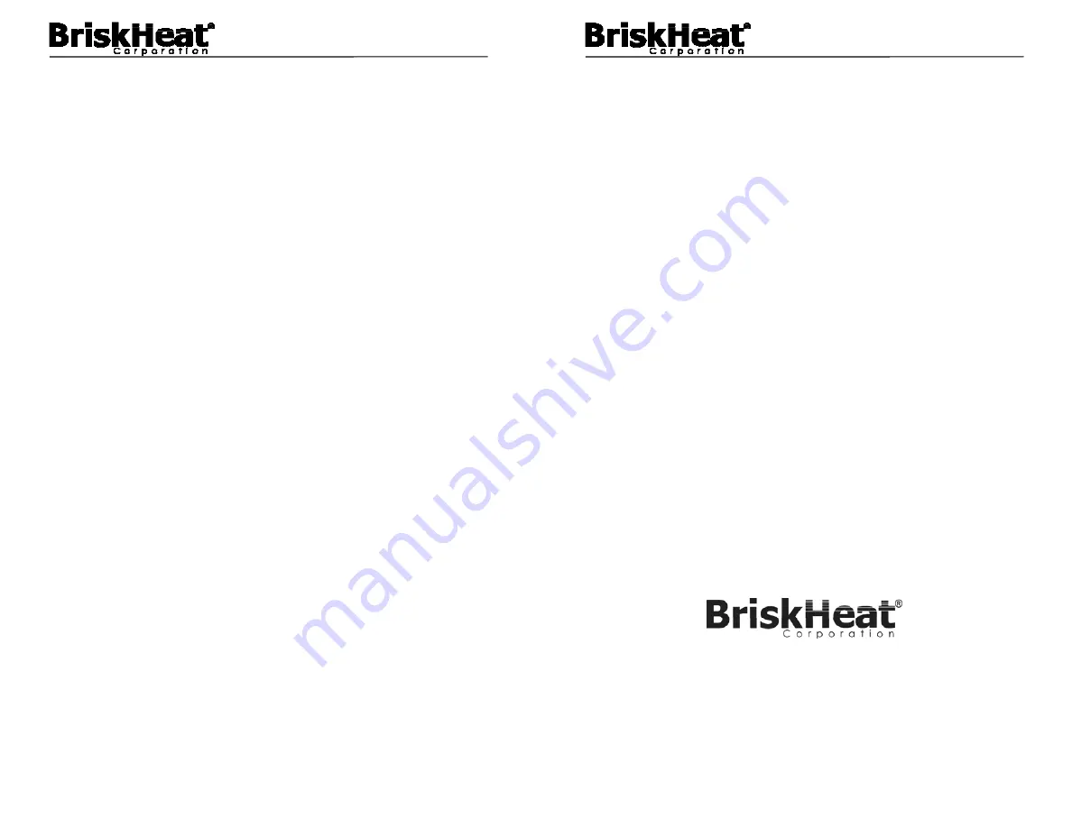 BriskHeat FGH Custom Series Скачать руководство пользователя страница 30