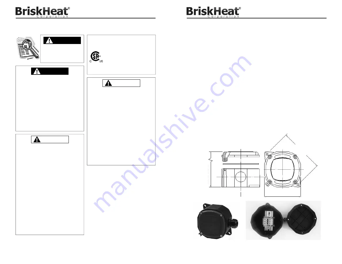 BriskHeat PTBO-GET Instruction Manual Download Page 14