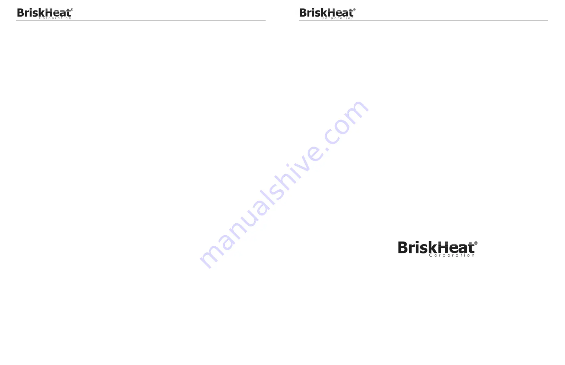 BriskHeat SCHCBL Series Installation & Maintenance Instruction Manual Download Page 16