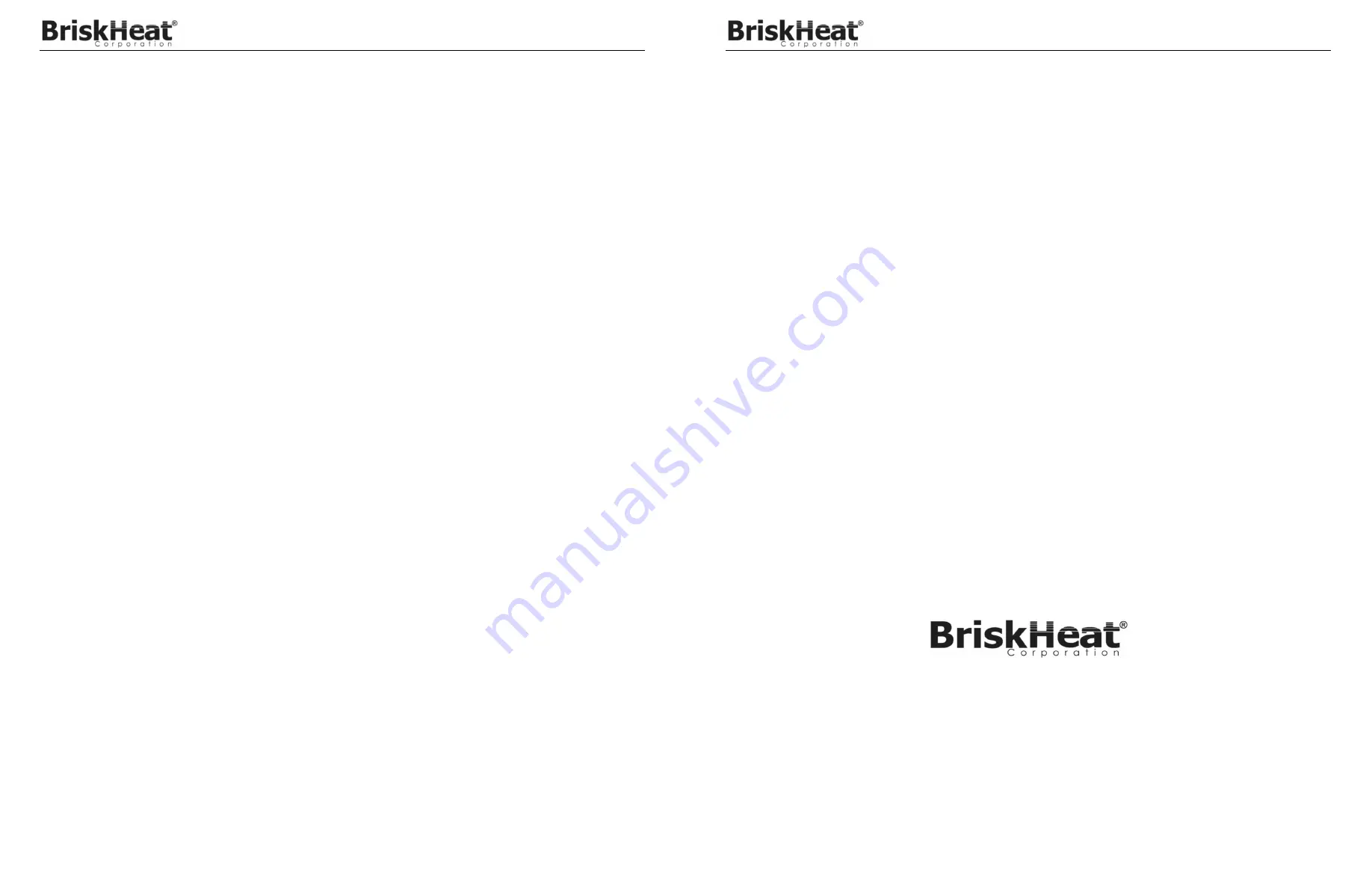 BriskHeat SCHCBL Series Installation & Maintenance Instruction Manual Download Page 48