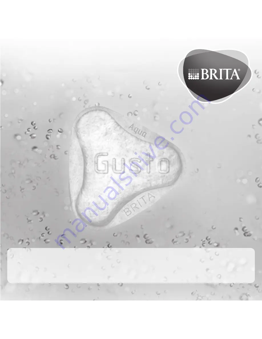 Brita AquaGusto 100 Operating Instructions Manual Download Page 1