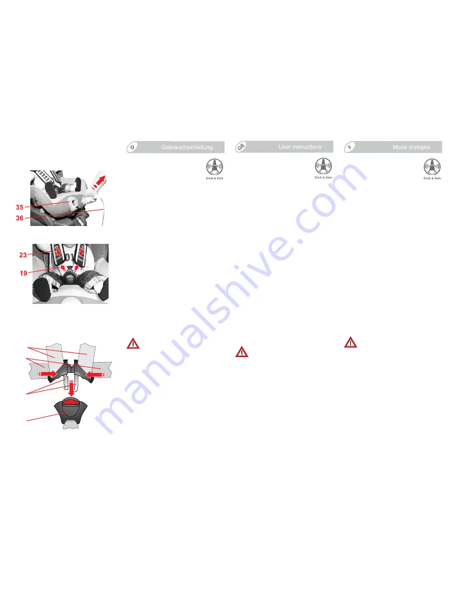 Britax SAFEFIX PLUS User Instructions Download Page 19