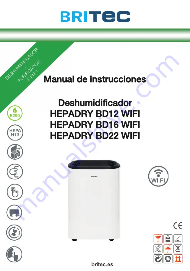 Britec HEPADRY BD12 WIFI User Manual Download Page 1