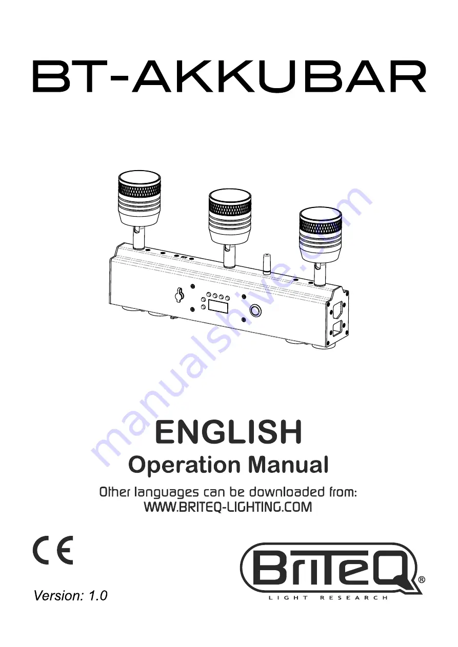 Briteq BT-AKKUBAR Скачать руководство пользователя страница 1
