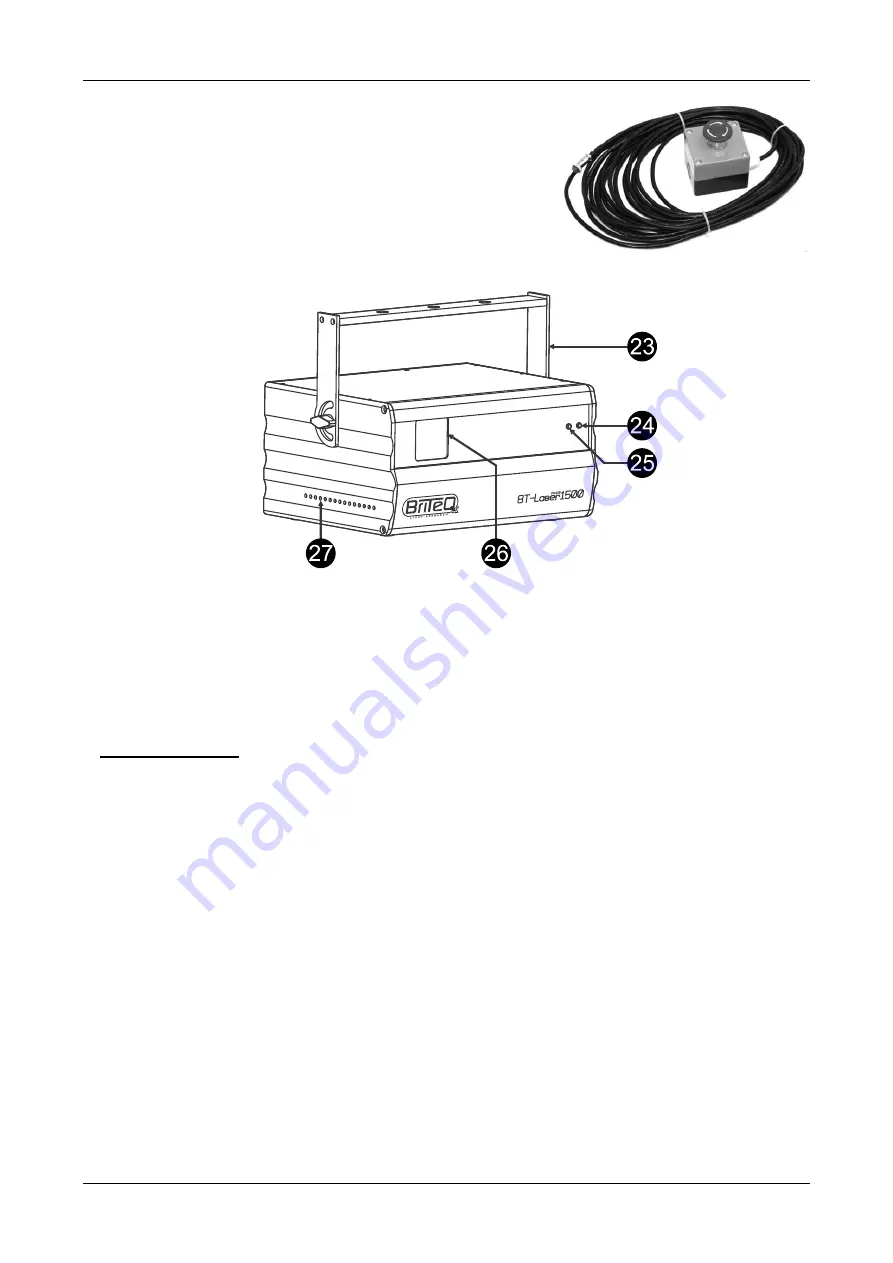 Briteq BT-LASER1500 RGB Operation Manual Download Page 42