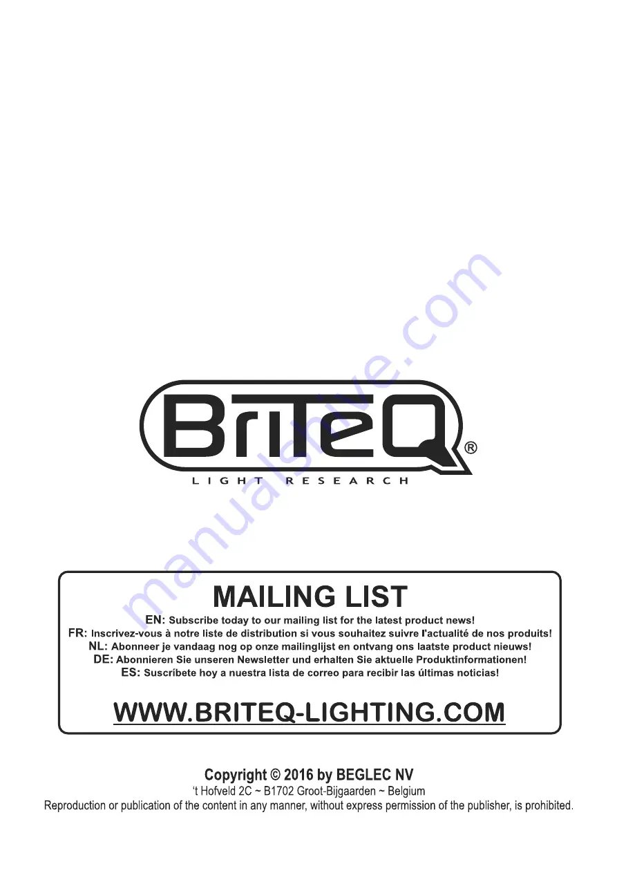 Briteq BT-SMARTZOOM Operation Manual Download Page 20