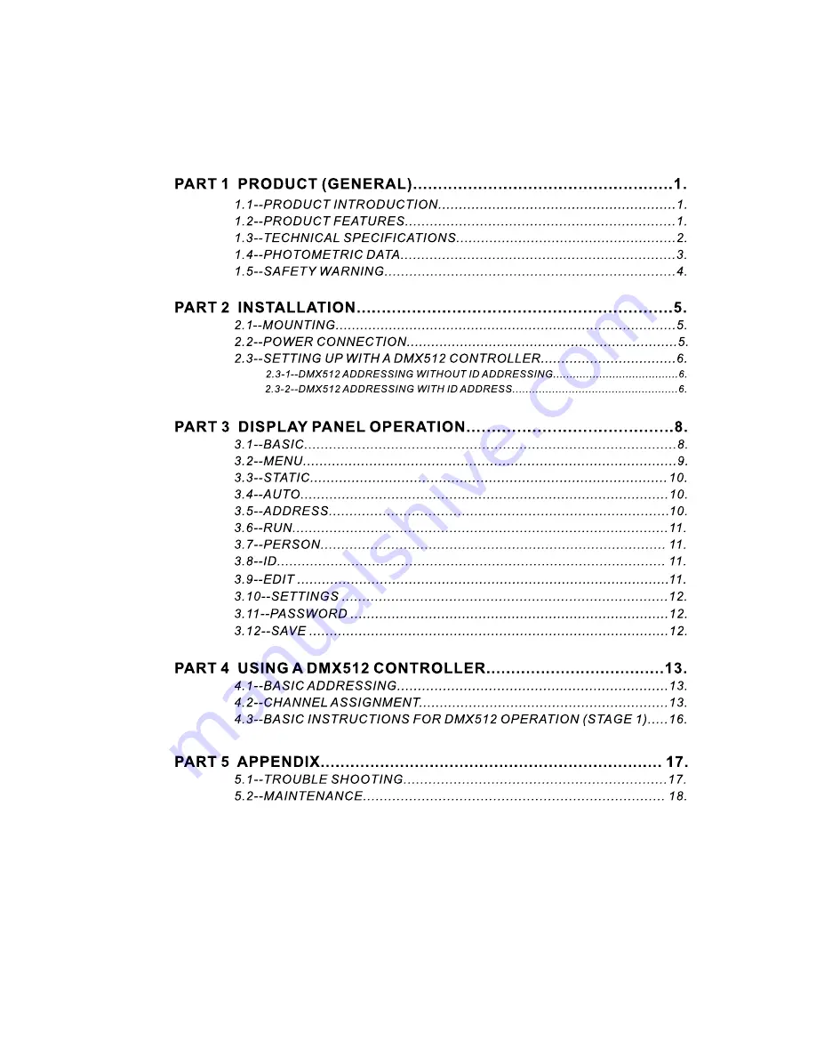 Briteq LED MINI PAR User Manual Download Page 2