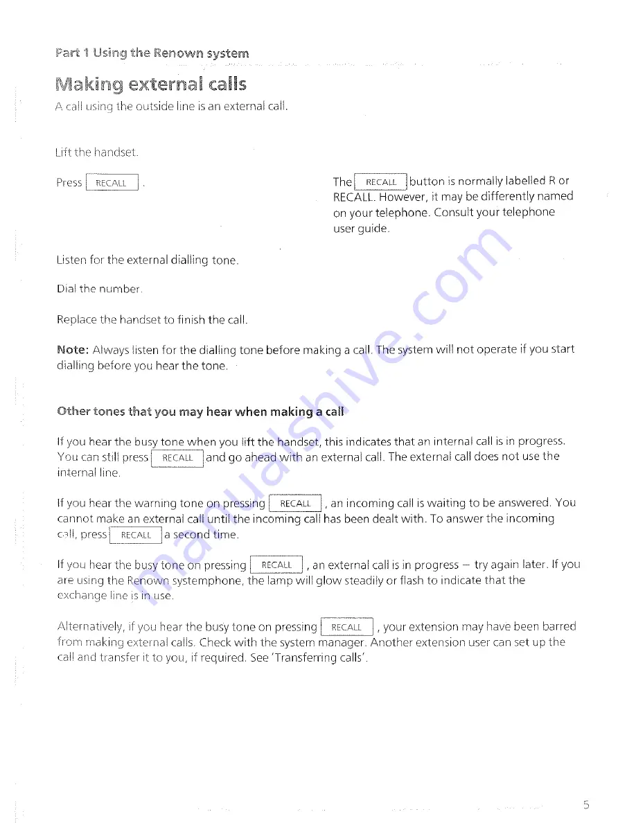 British Telecom Renown User Manual Download Page 7