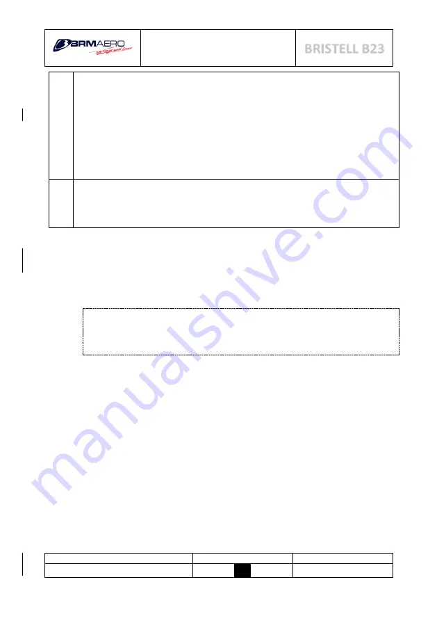 BRM Aero BRISTELL B23 Flight Manual Download Page 61