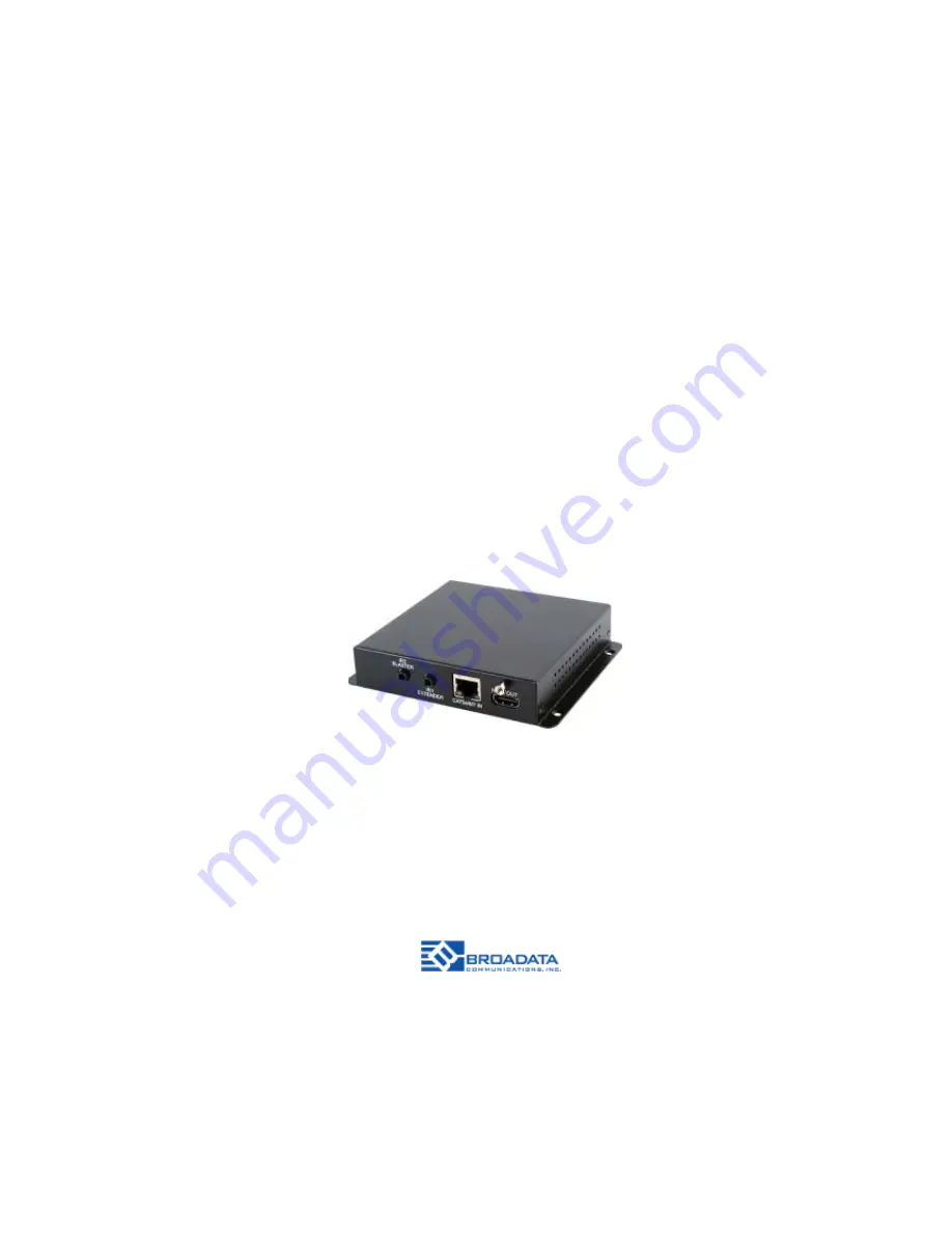 Broadata LBC-HDBT-R-48 User Manual Download Page 1