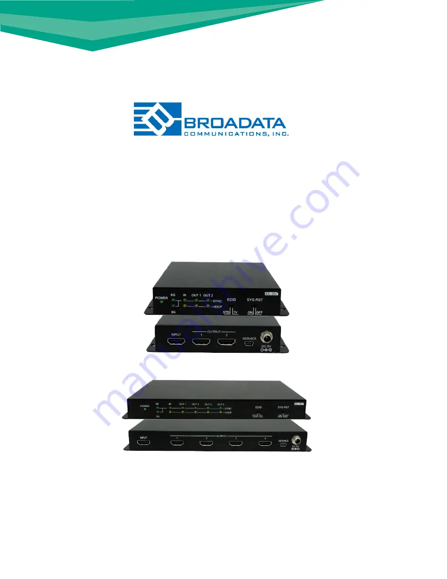 Broadata LinkBridge LB-H2-SP2E Manual Download Page 1