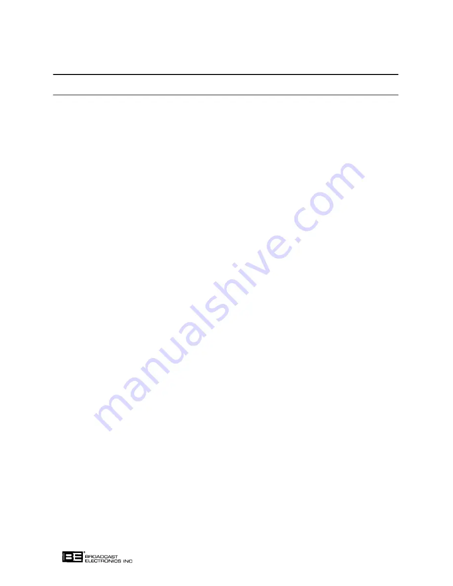 Broadcast Electronics AM-2.5E User Manual Download Page 153