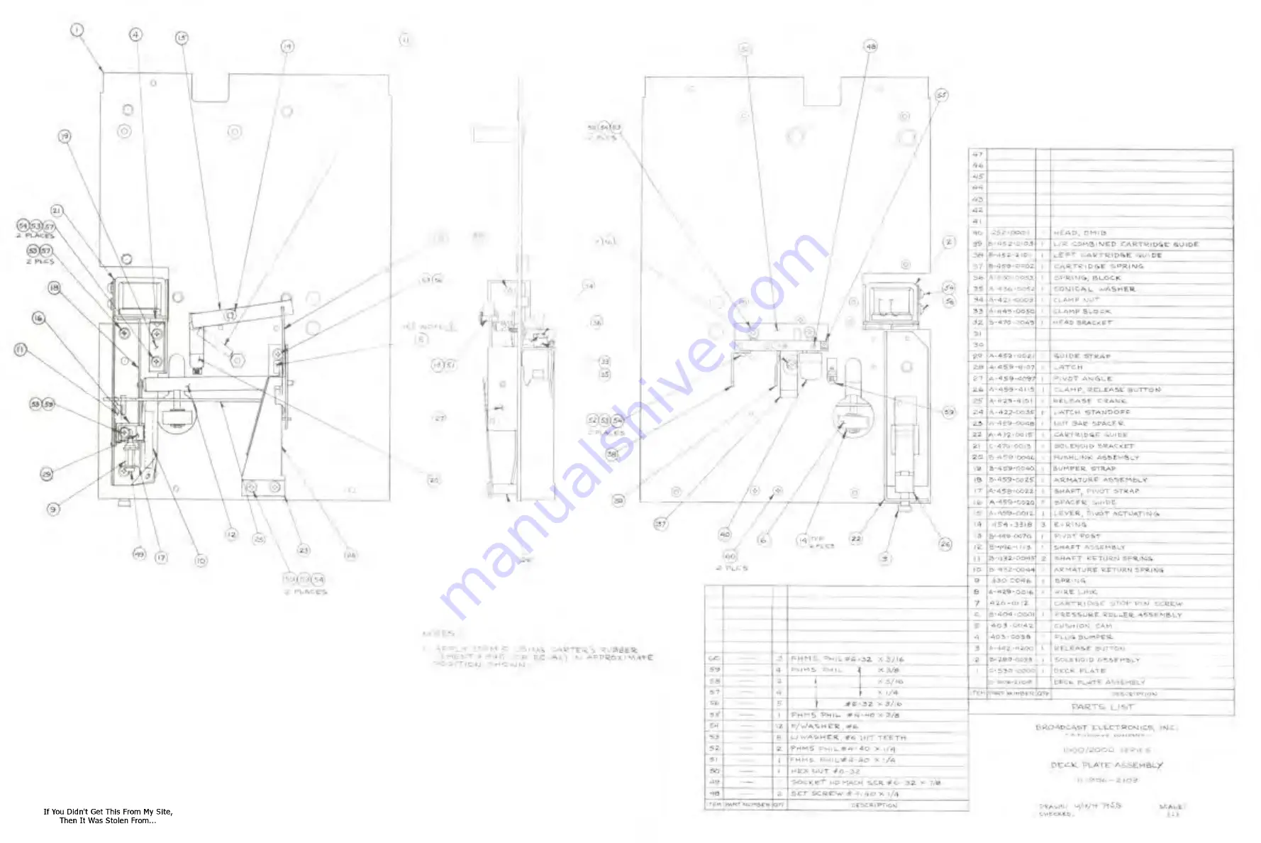 Broadcast Electronics SPOTMASTER 1000 Series Скачать руководство пользователя страница 31