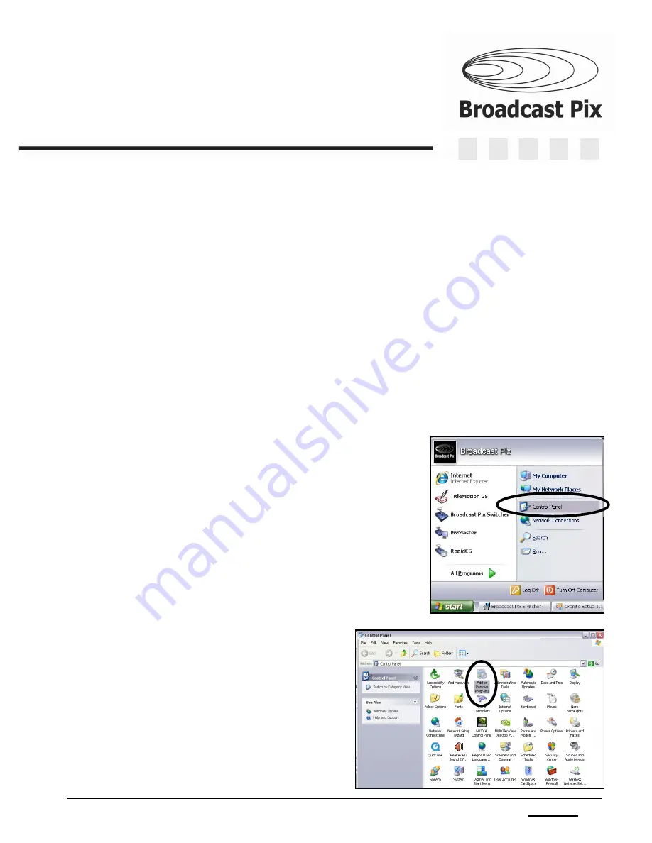 Broadcast Pix Slate 5008G Скачать руководство пользователя страница 392