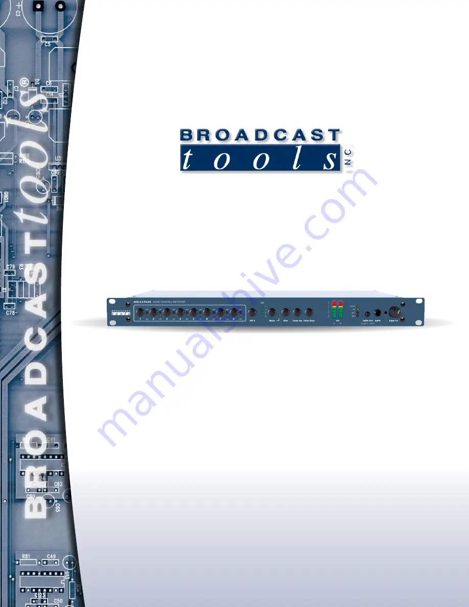 Broadcast Tools ACS 8.2 Plus Installation And Operation Manual Download Page 1