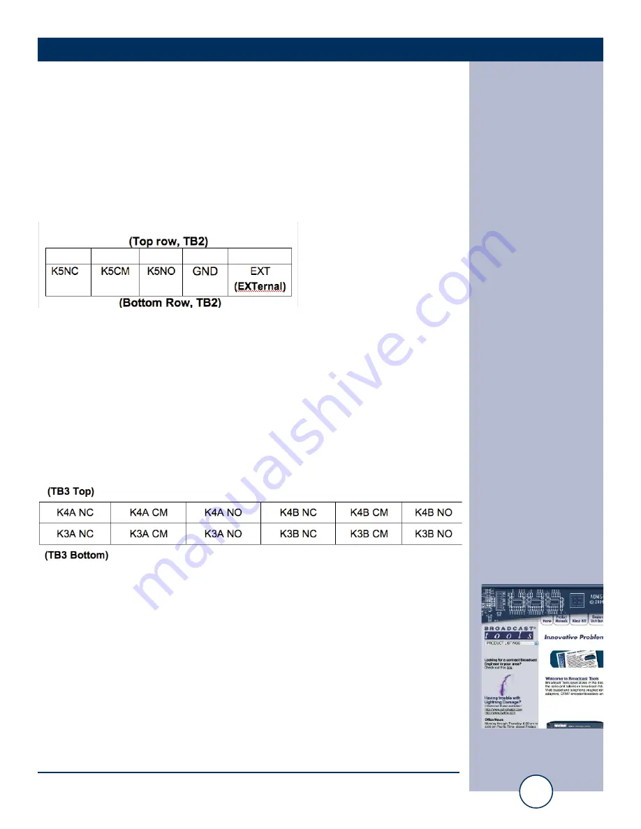 Broadcast Tools Audio Sentinel Plus Web Installation And Operation Manual Download Page 7