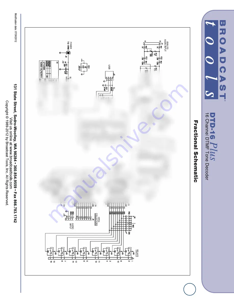 Broadcast Tools DTD-16 Plus Installation Manual Download Page 10