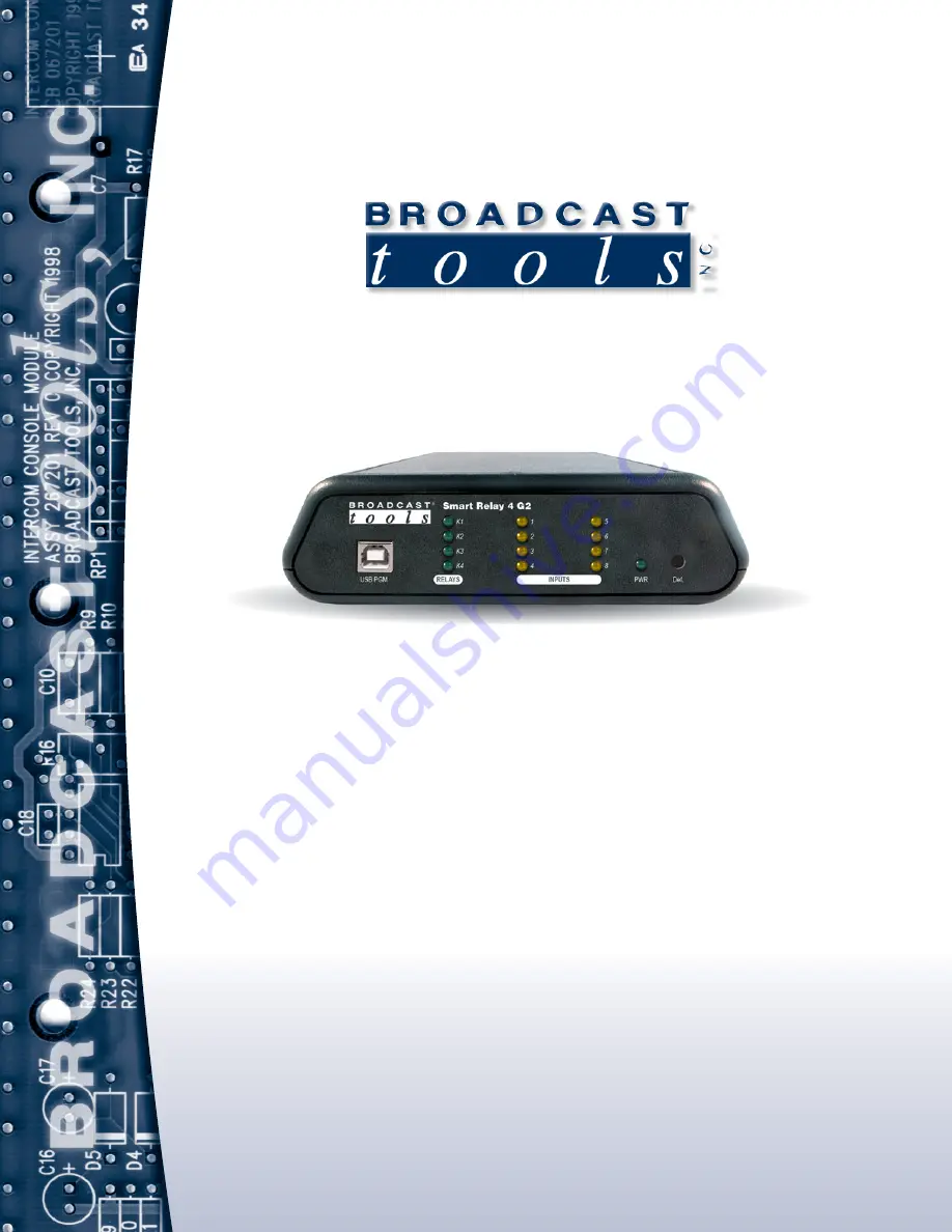 Broadcast Tools SR-4 G2 Installation And Operation Manual Download Page 1