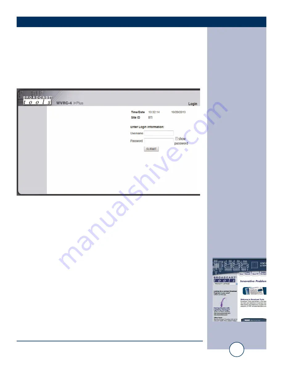 Broadcast Tools WVRC-4 Plus Installation And Operation Manual Download Page 15