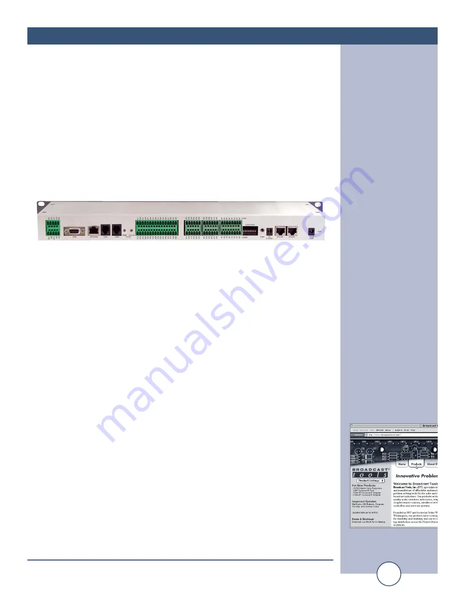 Broadcast Tools WVRC-8 Installation And Operation Manual Download Page 8