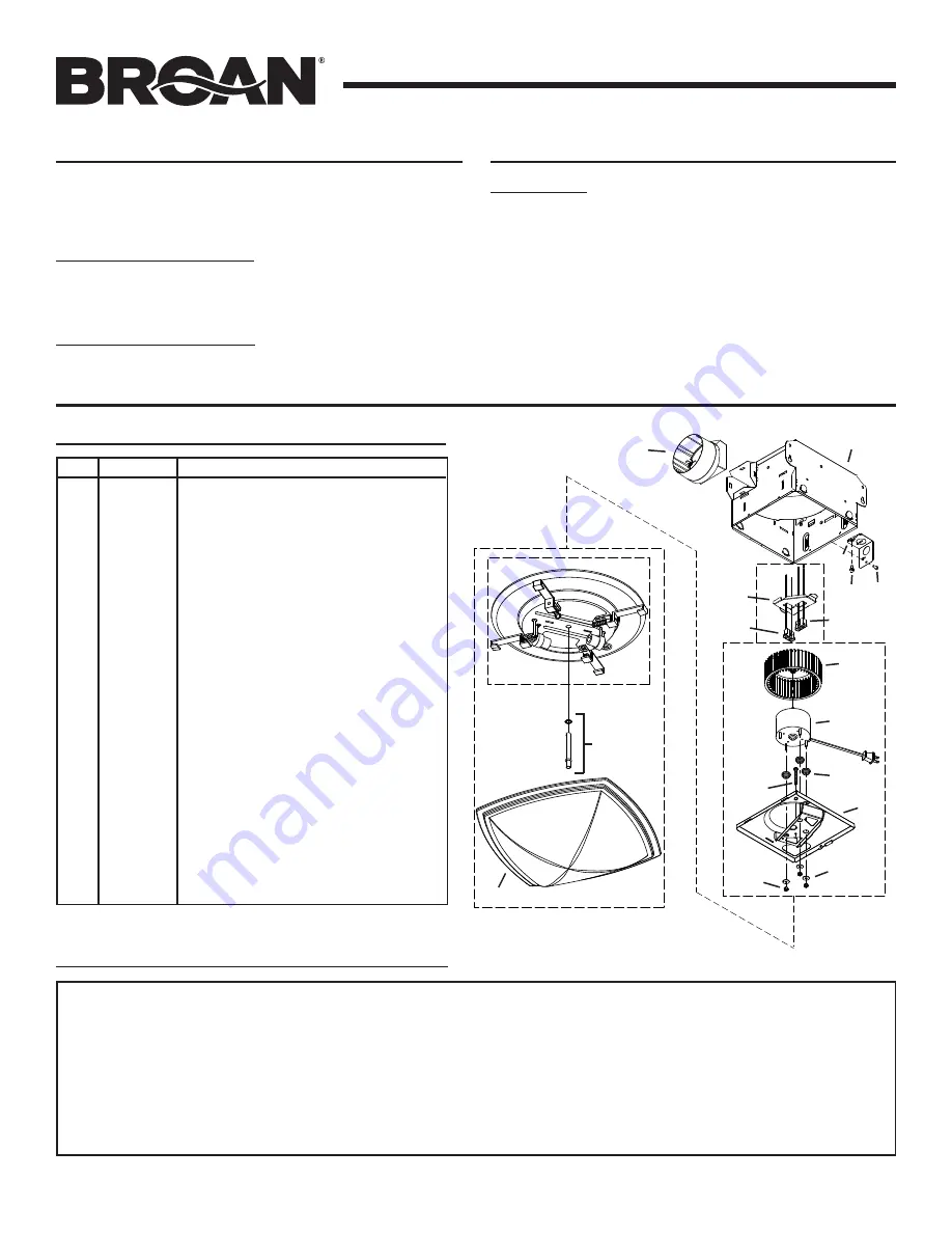 Broan 766BN Скачать руководство пользователя страница 4