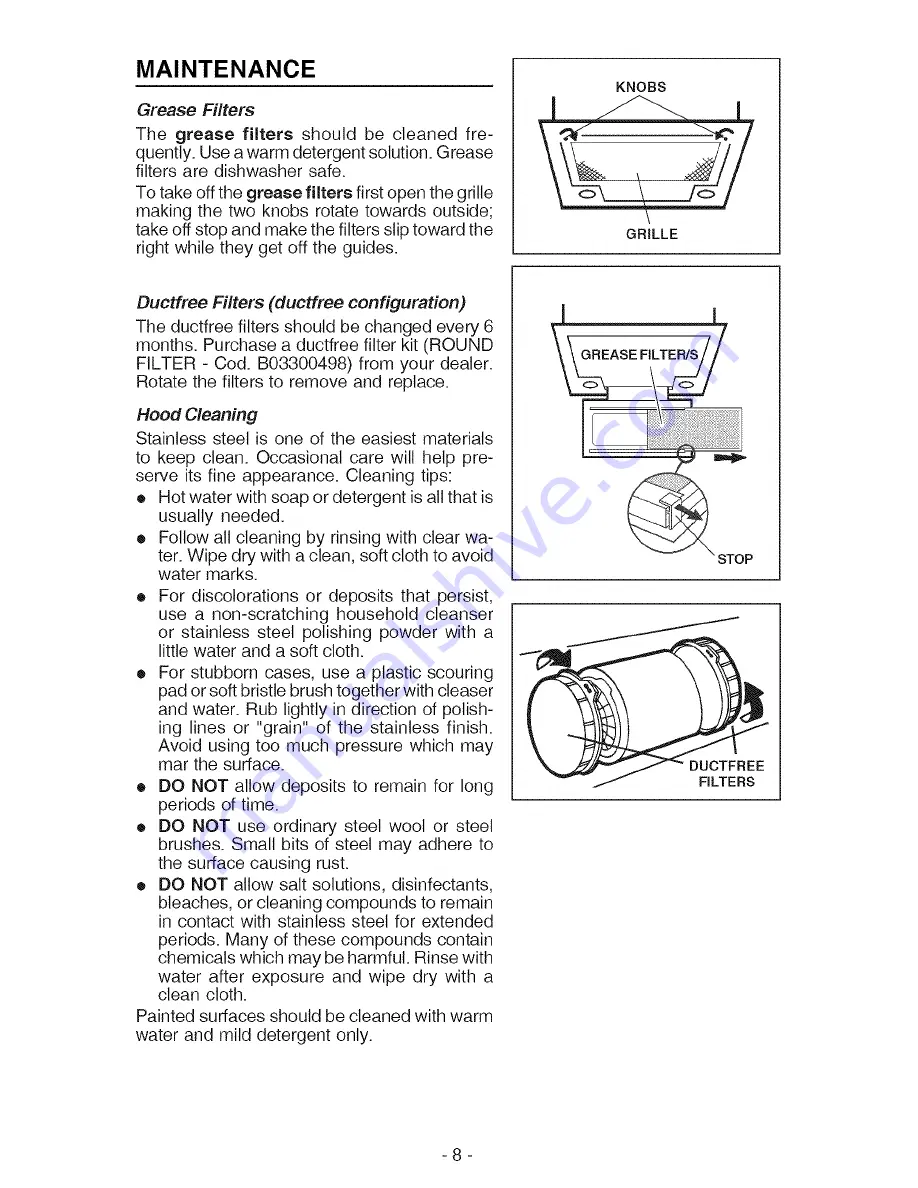 Broan beot P195 Owner'S Manual Download Page 7