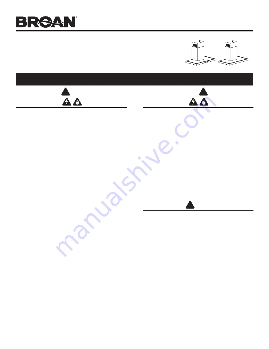 Broan BWT1304SS Manual Download Page 25