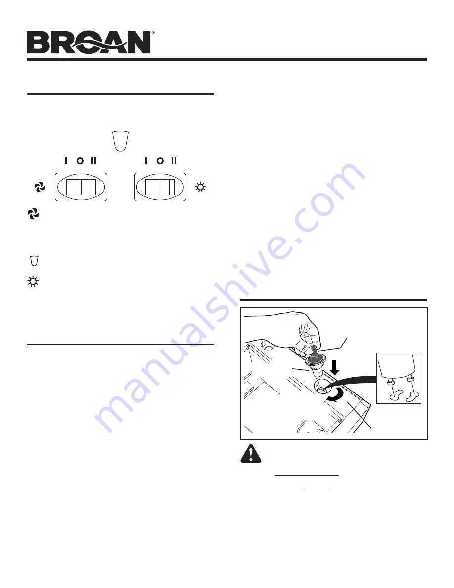 Broan CBD1 Series Instructions Manual Download Page 10