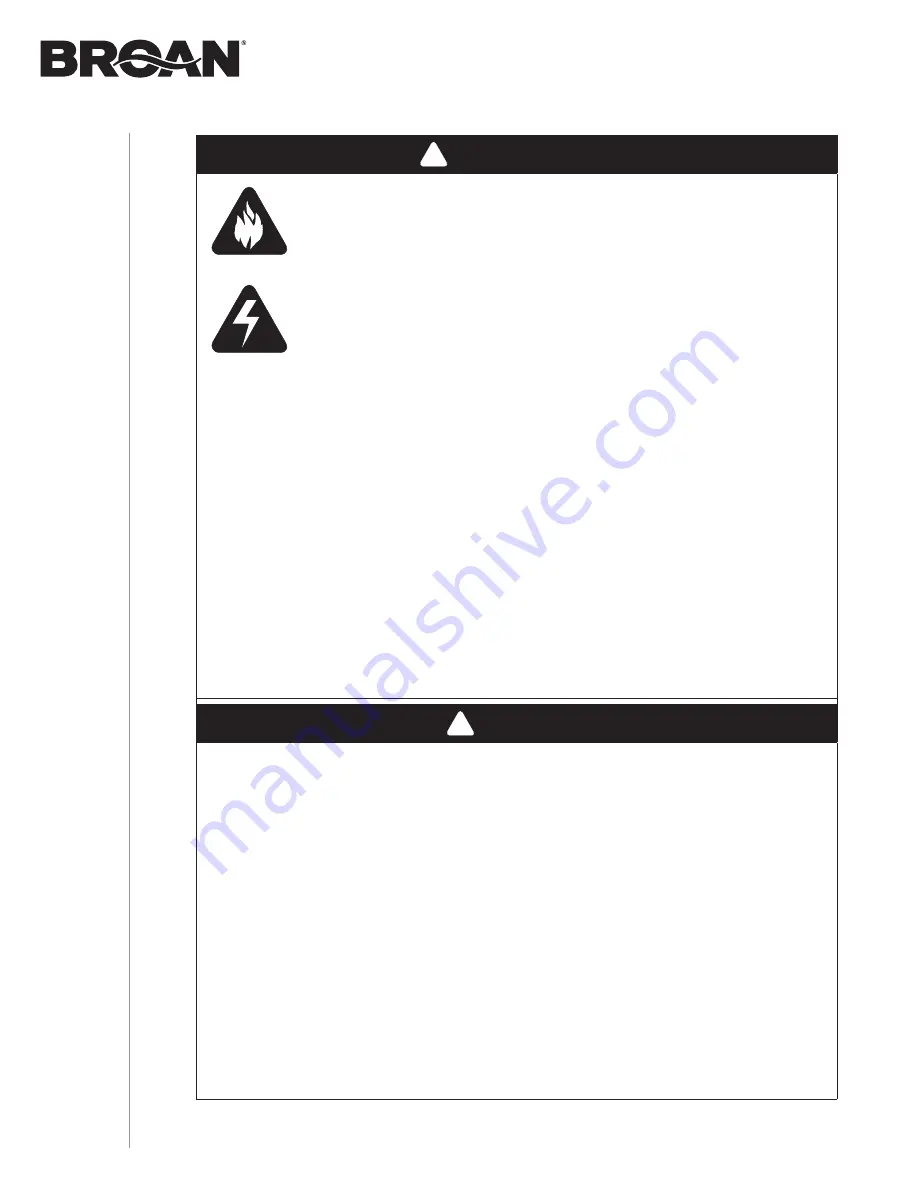 Broan CRDN1 SERIES Installation Use And Care Manual Download Page 28