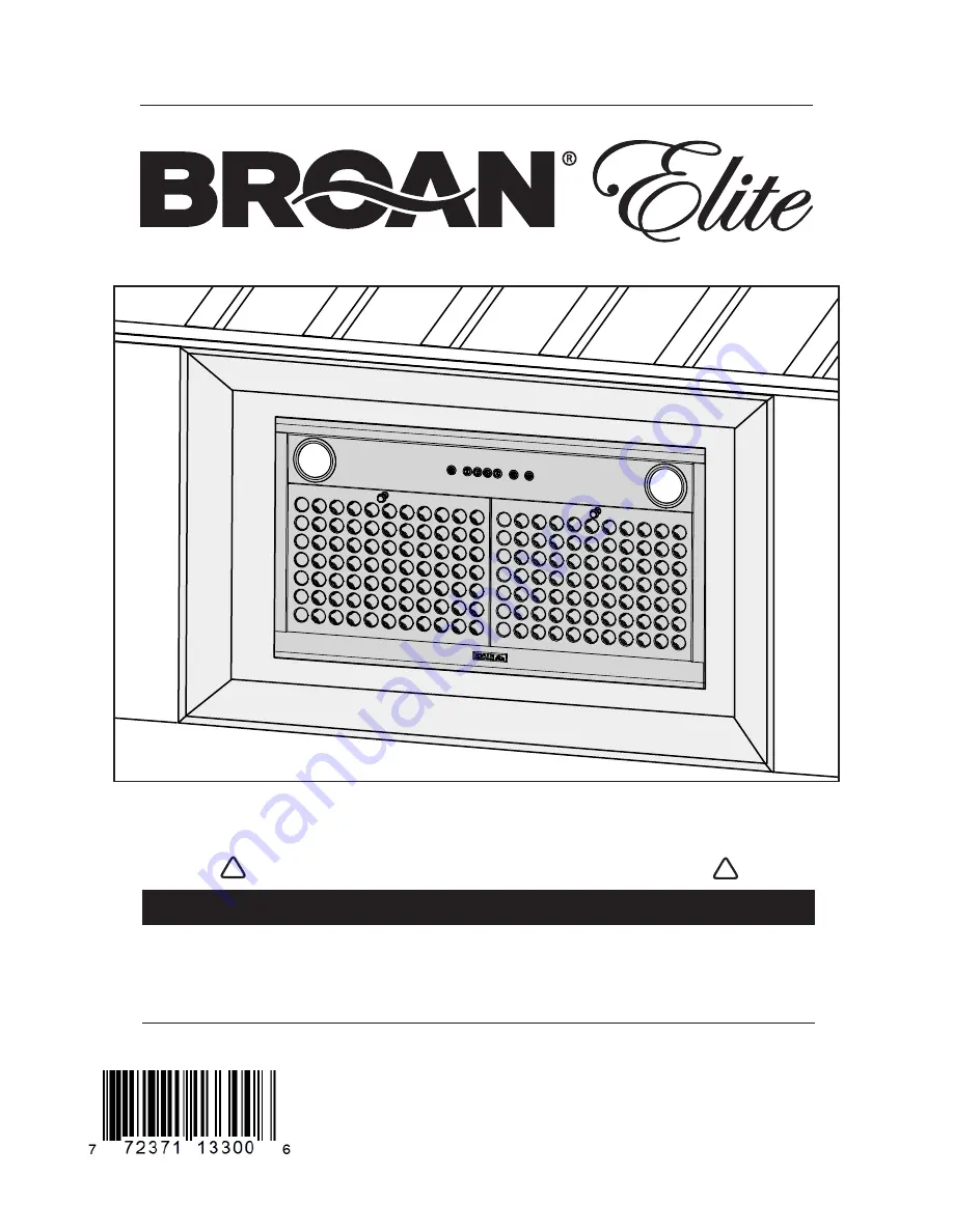 Broan EC62 SERIES Installation Instructions Manual Download Page 1