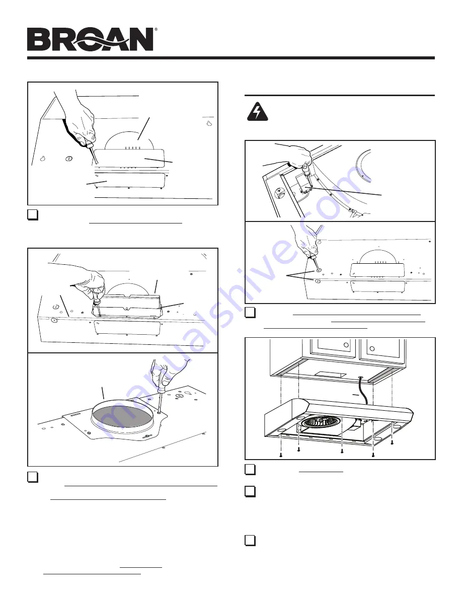 Broan EVOLUTION 1 QP142BL Instructions Manual Download Page 12