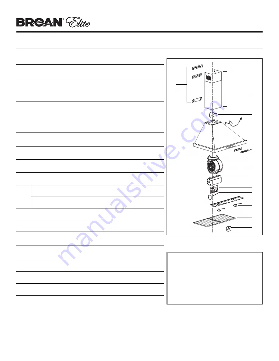 Broan EWP1306SS Instructions Manual Download Page 32