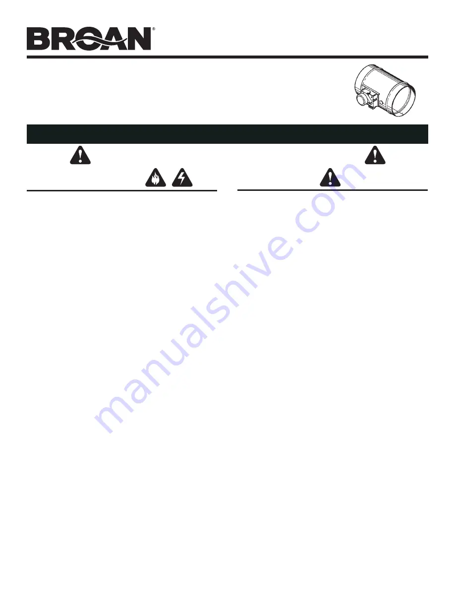 Broan MD10T User Manual Download Page 6