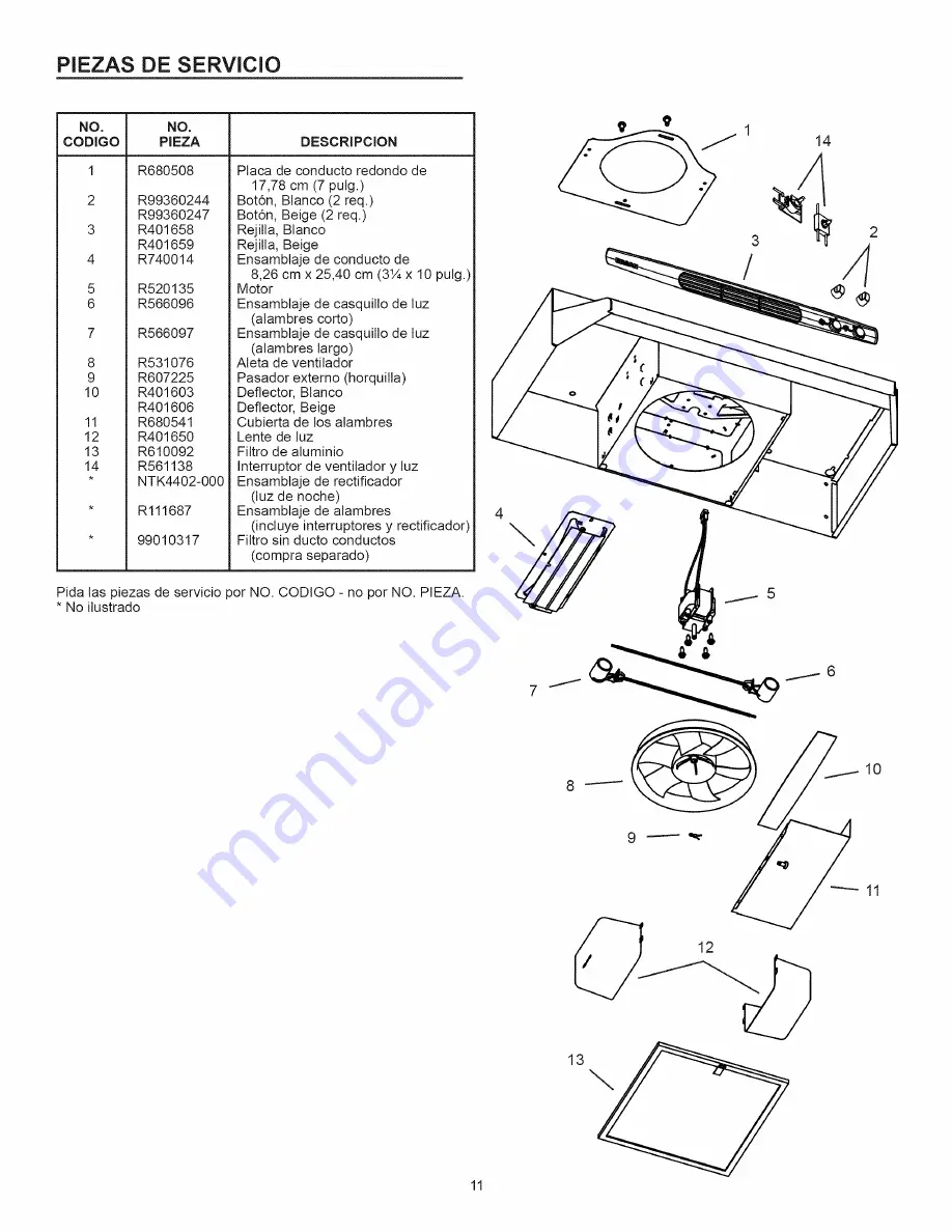 Broan QL100 Series Installation Instructions Manual Download Page 11