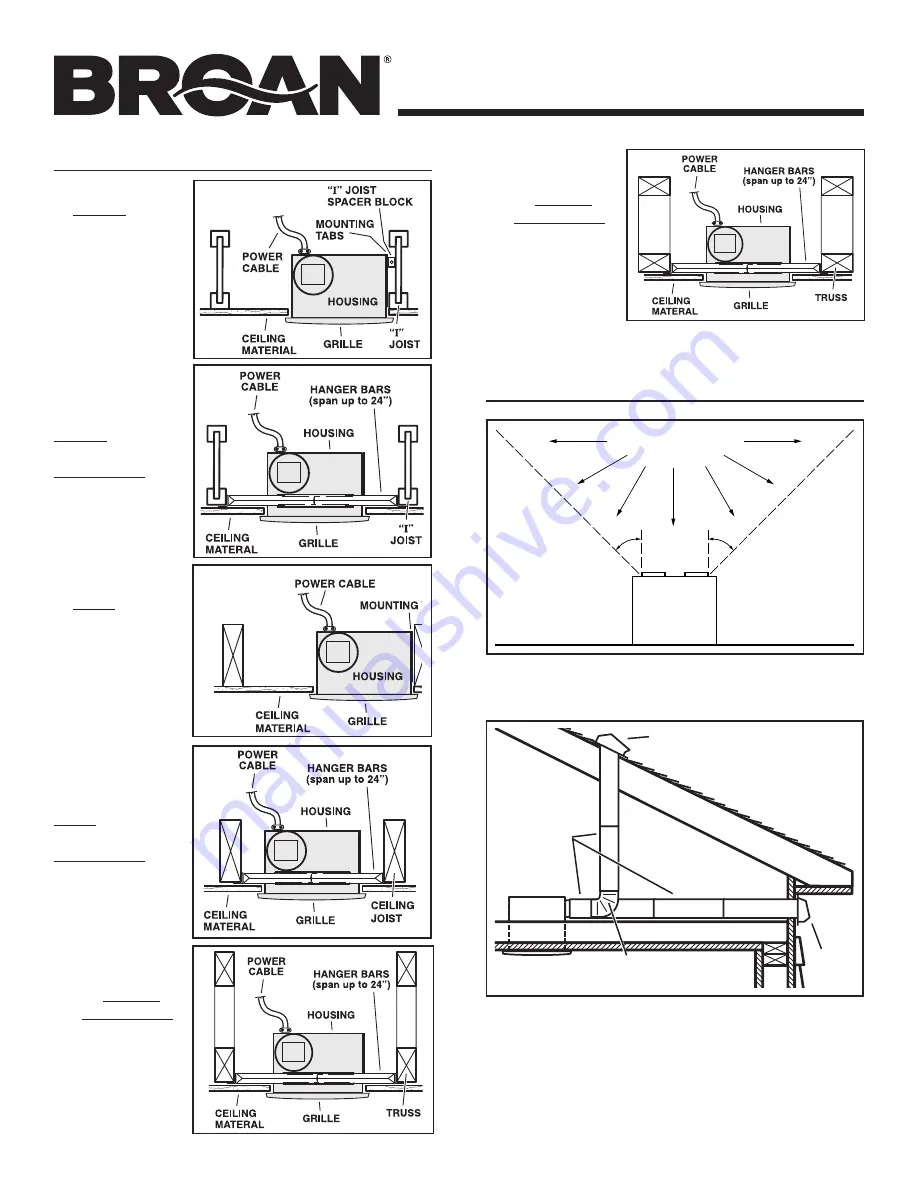 Broan QTR050 Скачать руководство пользователя страница 2