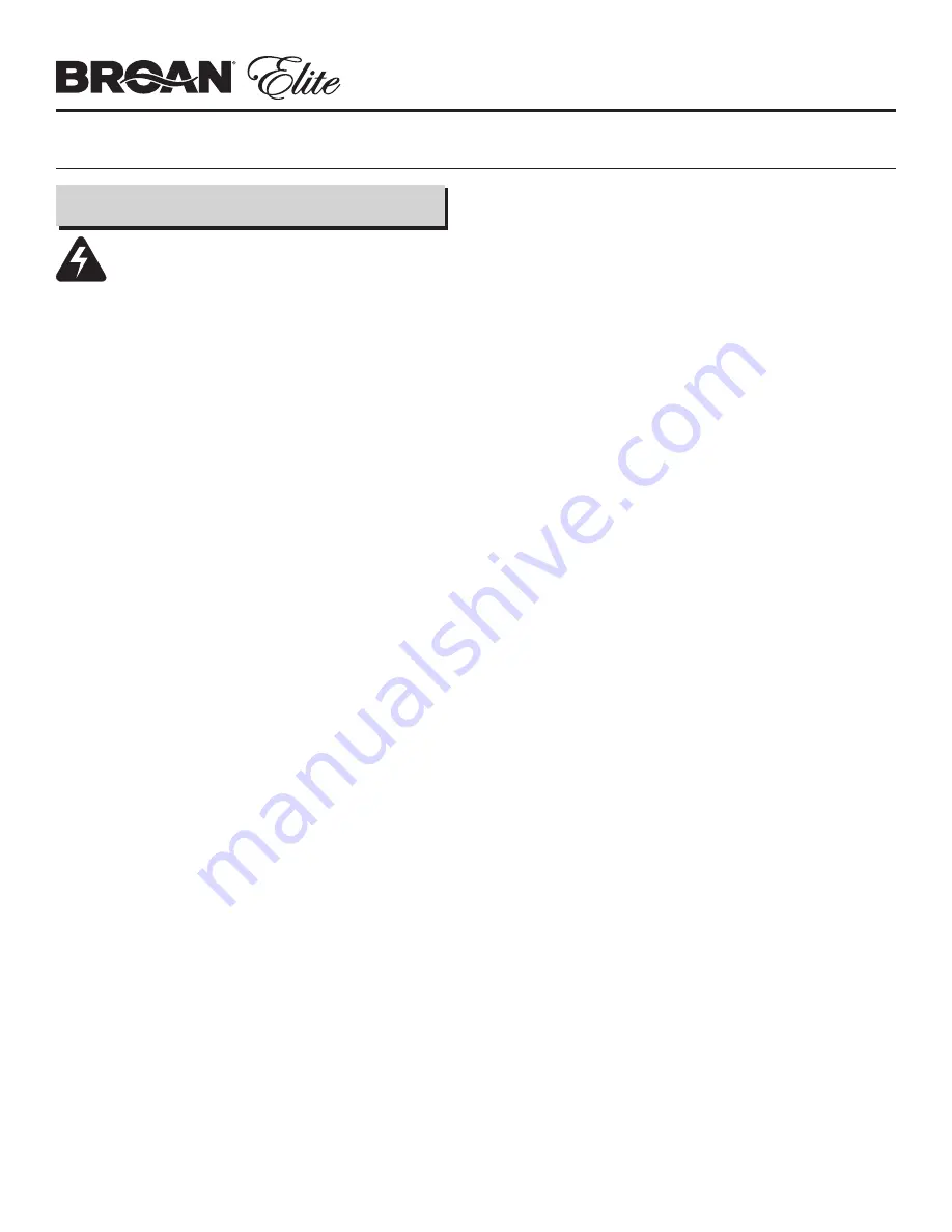 Broan rmdd3004 Instruction Manual Download Page 36