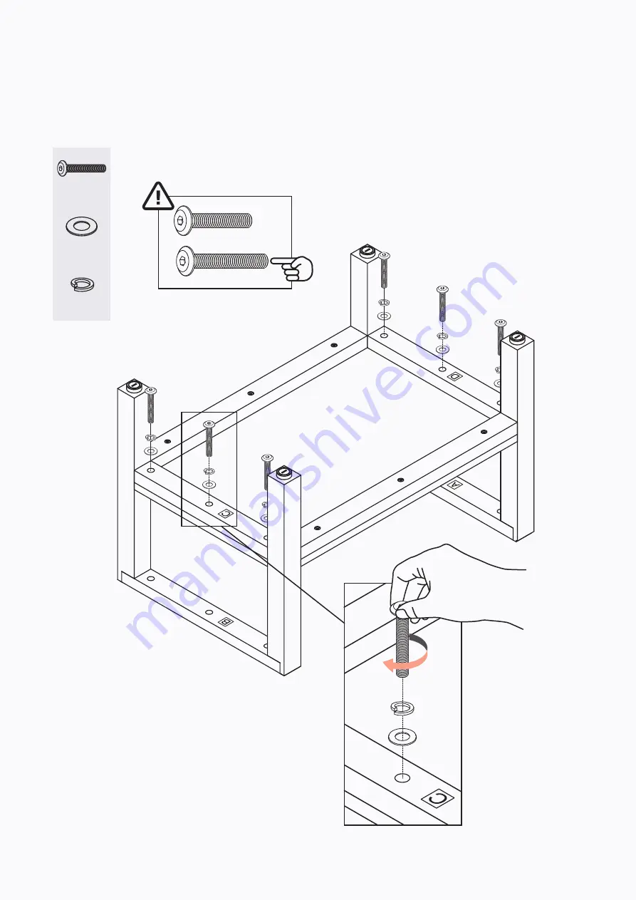 BROSA Caledonia Rattan Bedside Table Assembly Manual Download Page 5