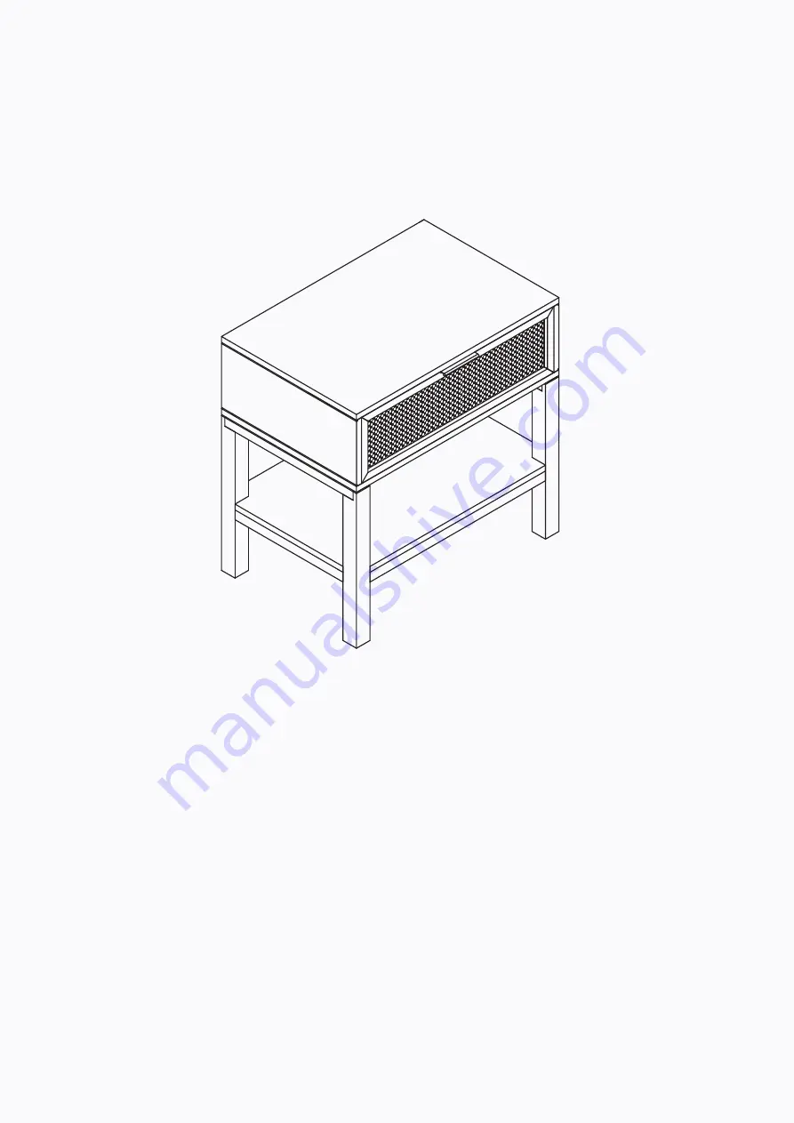 BROSA Caledonia Rattan Bedside Table Assembly Manual Download Page 9