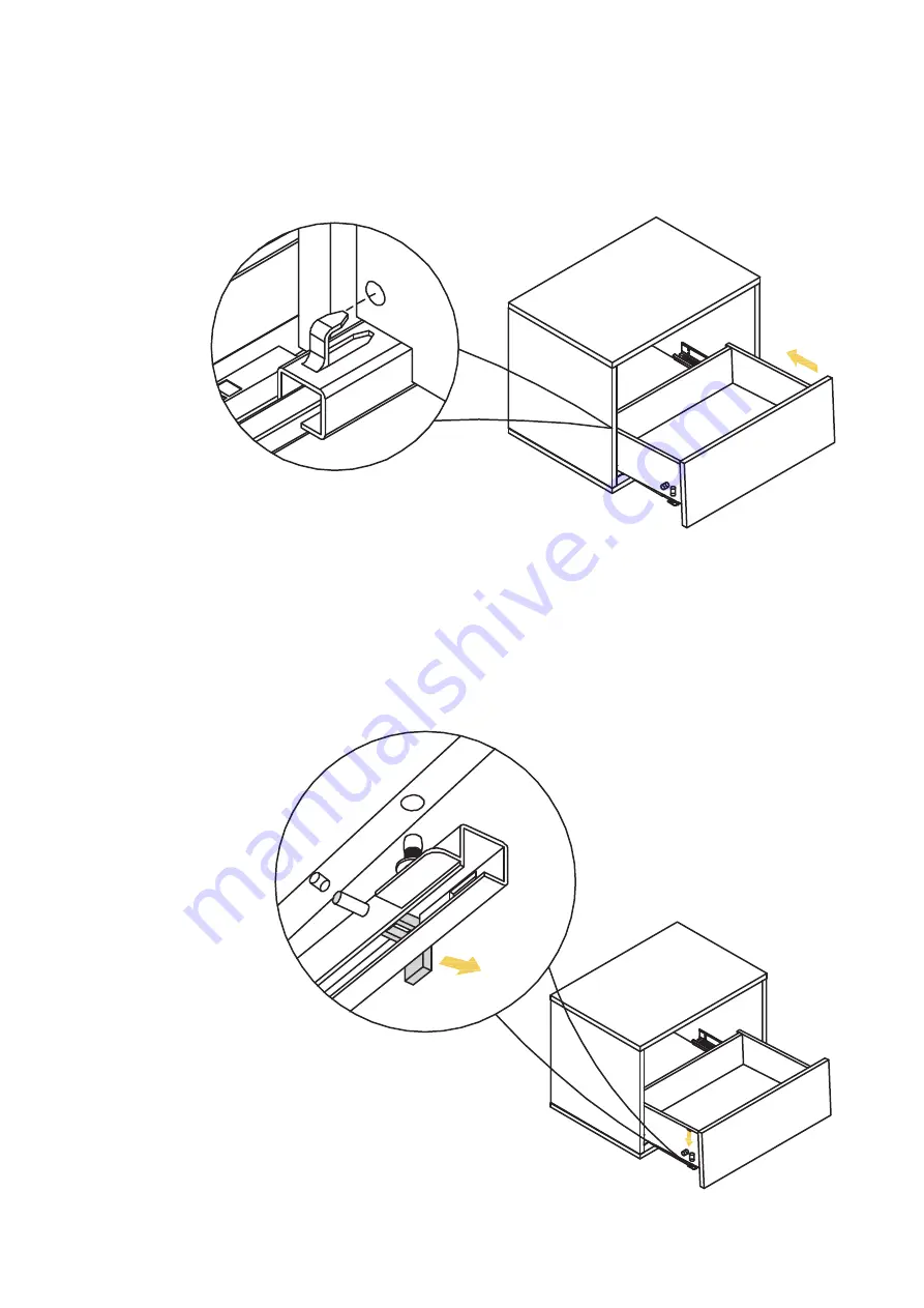 BROSA Cato Bedside Table One Drawer Assembly Manual Download Page 5